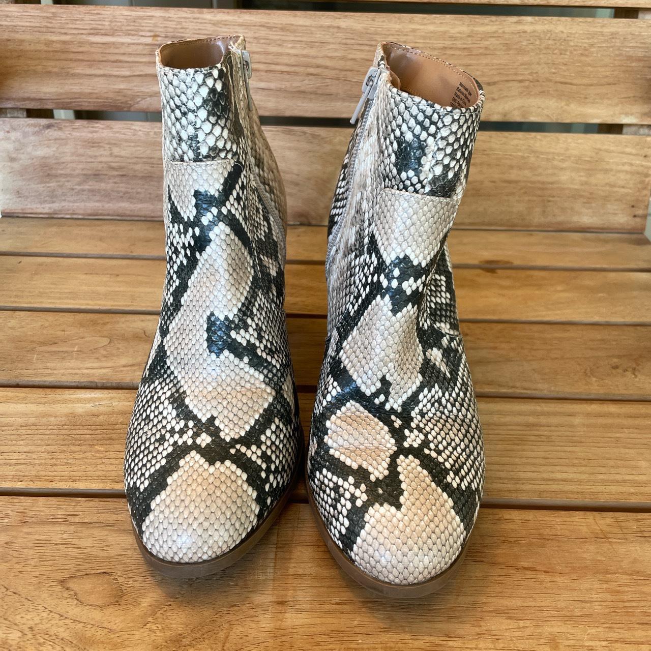 faux snakeskin boots