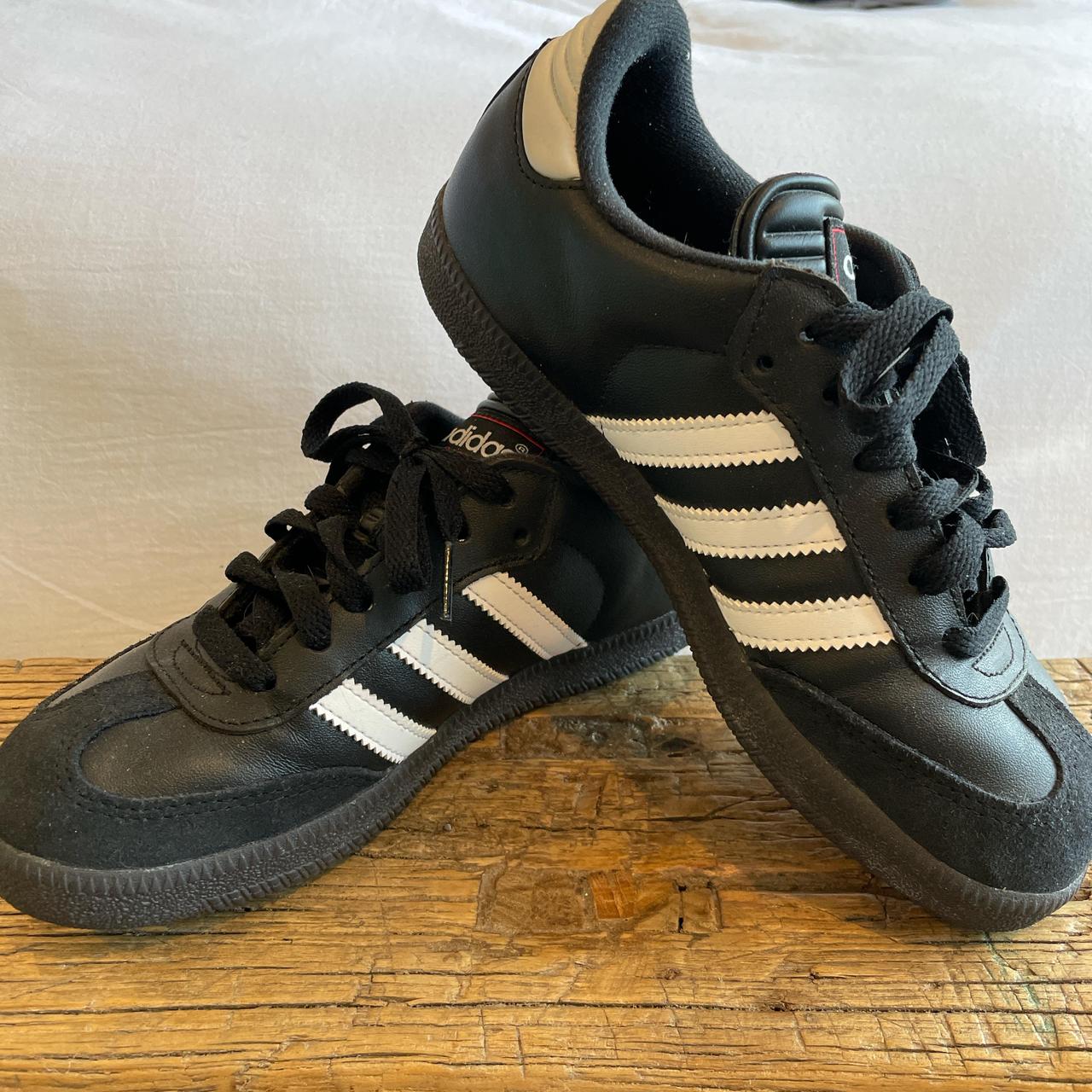 Classic black Adidas Sambas ready for summer. Great... - Depop