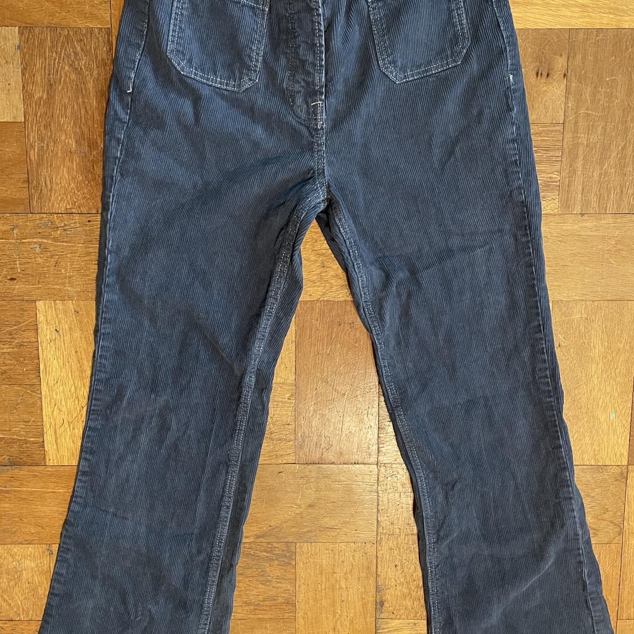 PacSun Blue Corduroy High Waisted Bootcut Jeans