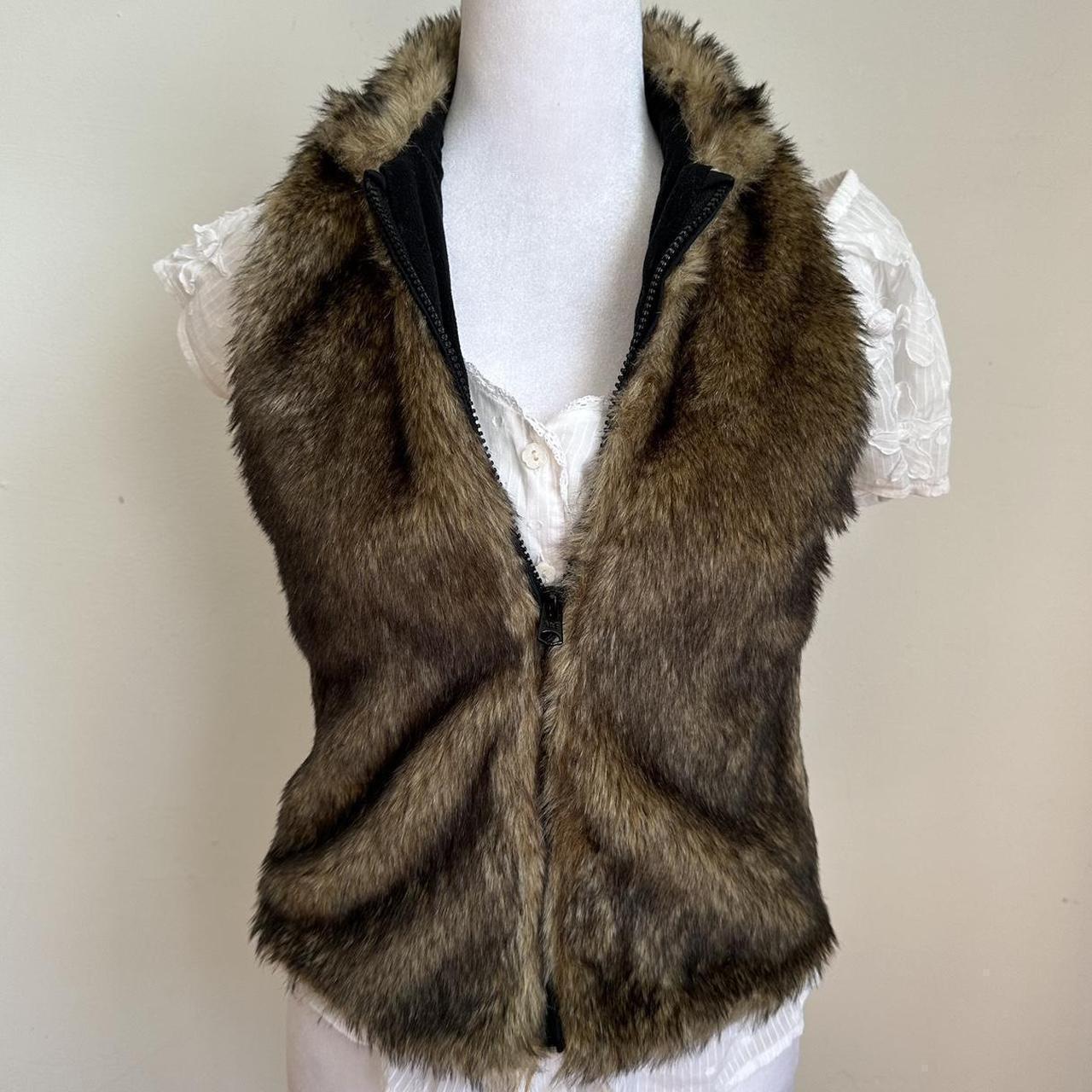 High quality Abercrombie faux fur vest