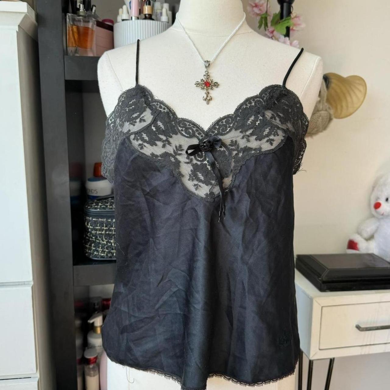 Christian Dior Vintage Silk high quality Lace Cami