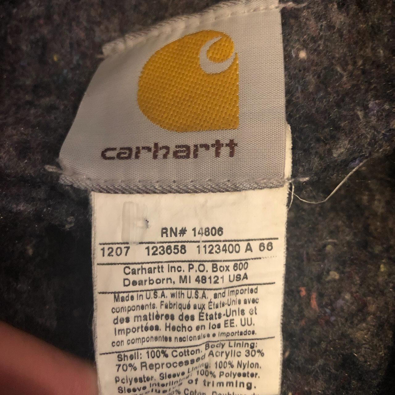 Insane 90’s Carhartt Detroit Jacket Small paint... - Depop