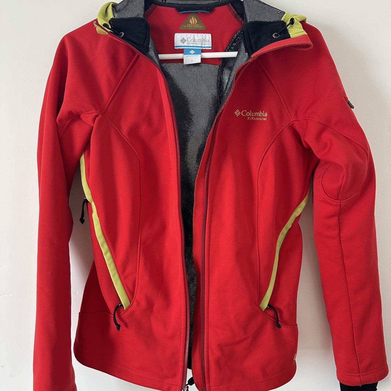 Columbia Titanium Omni Heat Jacket Shell Red and