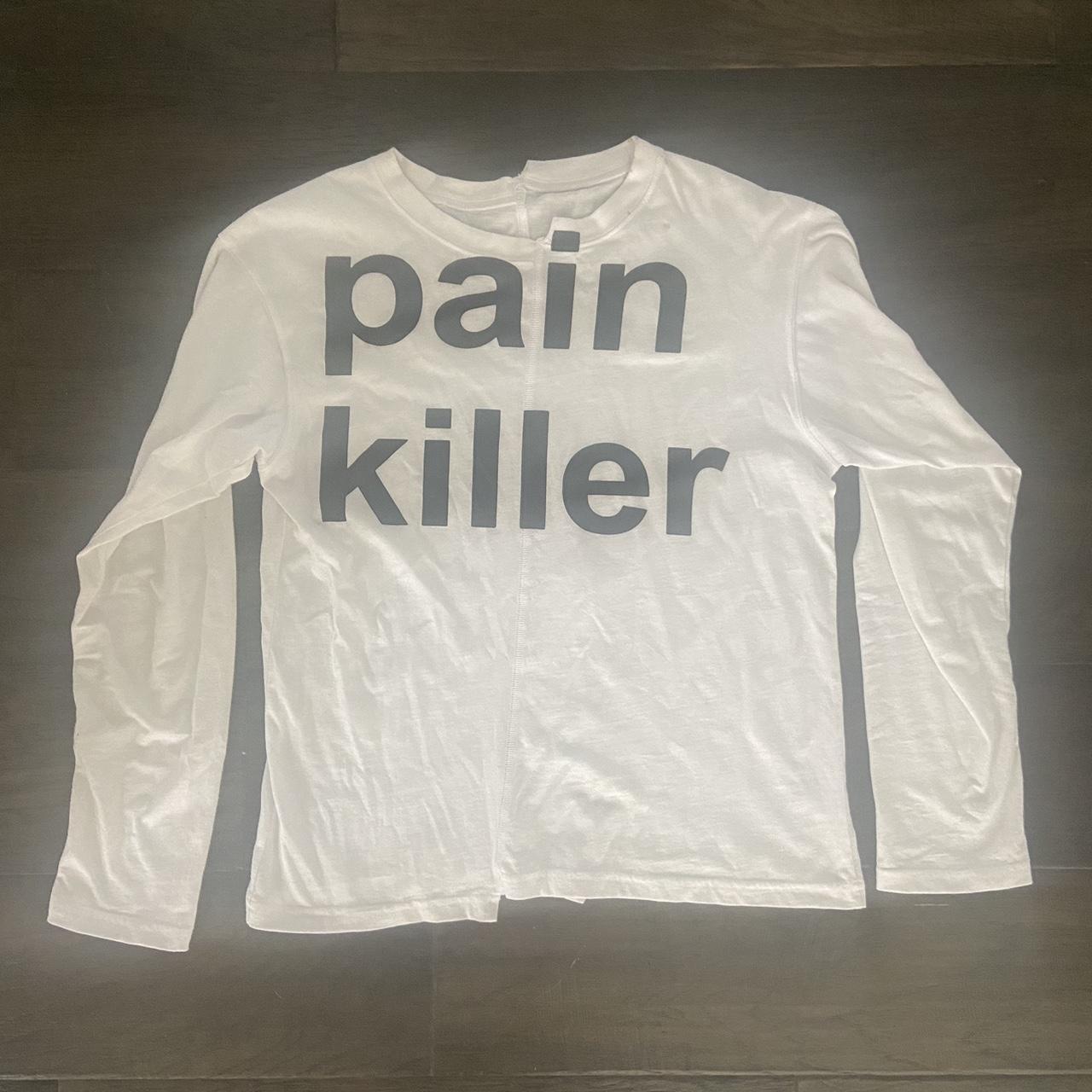 pain killer joy divizn ロンT Pre-owned Joy Divizn Painkiller Long Sleeve Tee In White