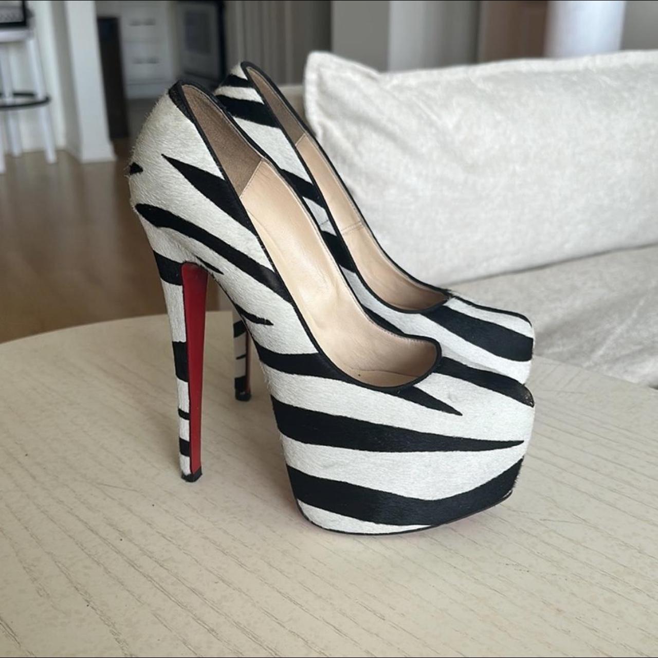 Zebra Christian Louboutin size 36 1/2 | Depop