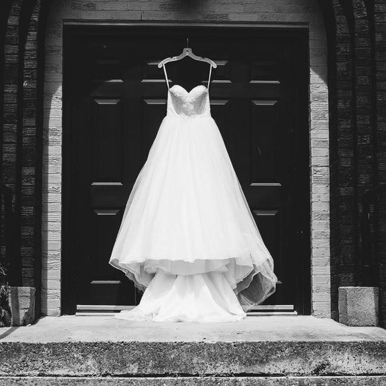 David's bridal black 2024 and white dress