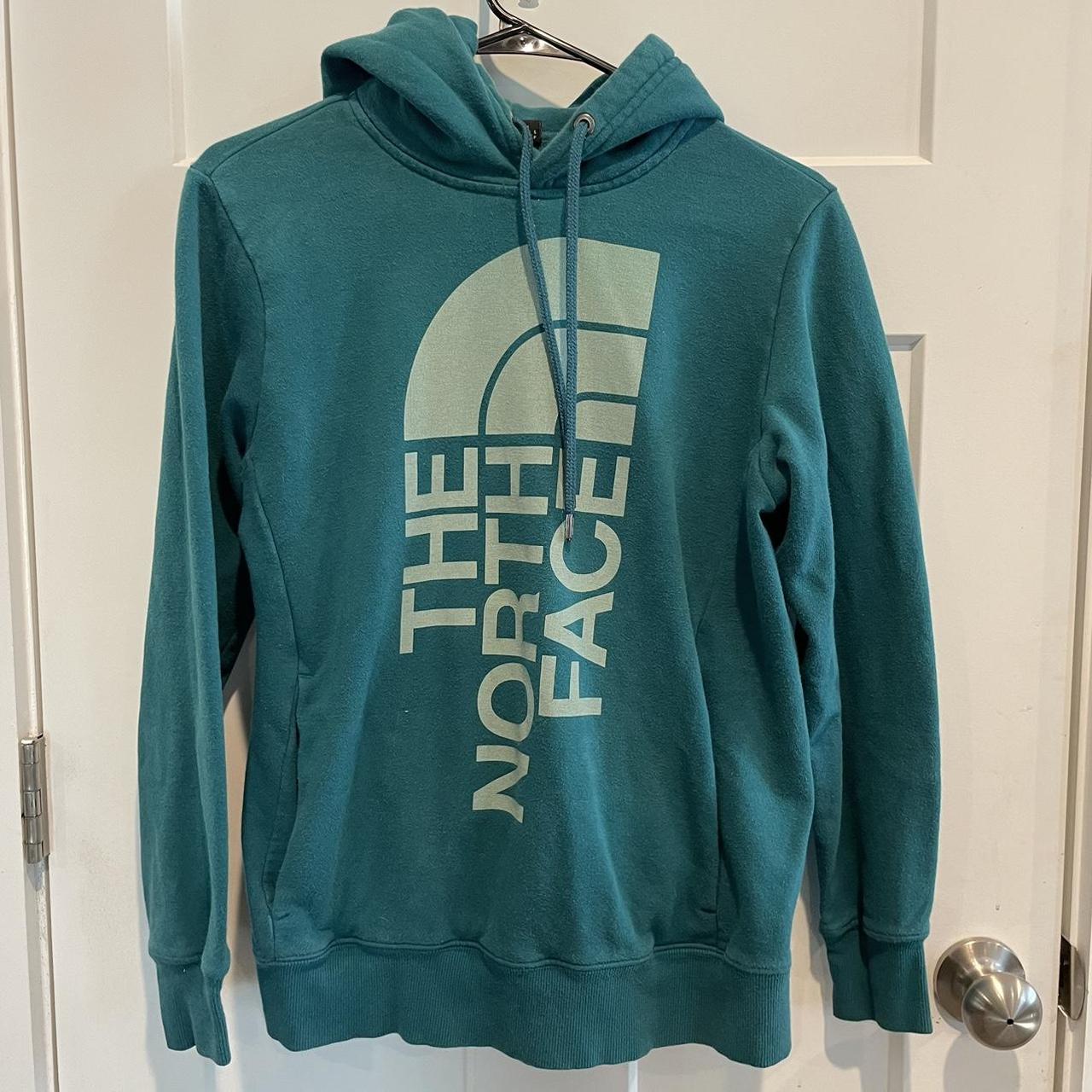 North face green on sale sweatshirt