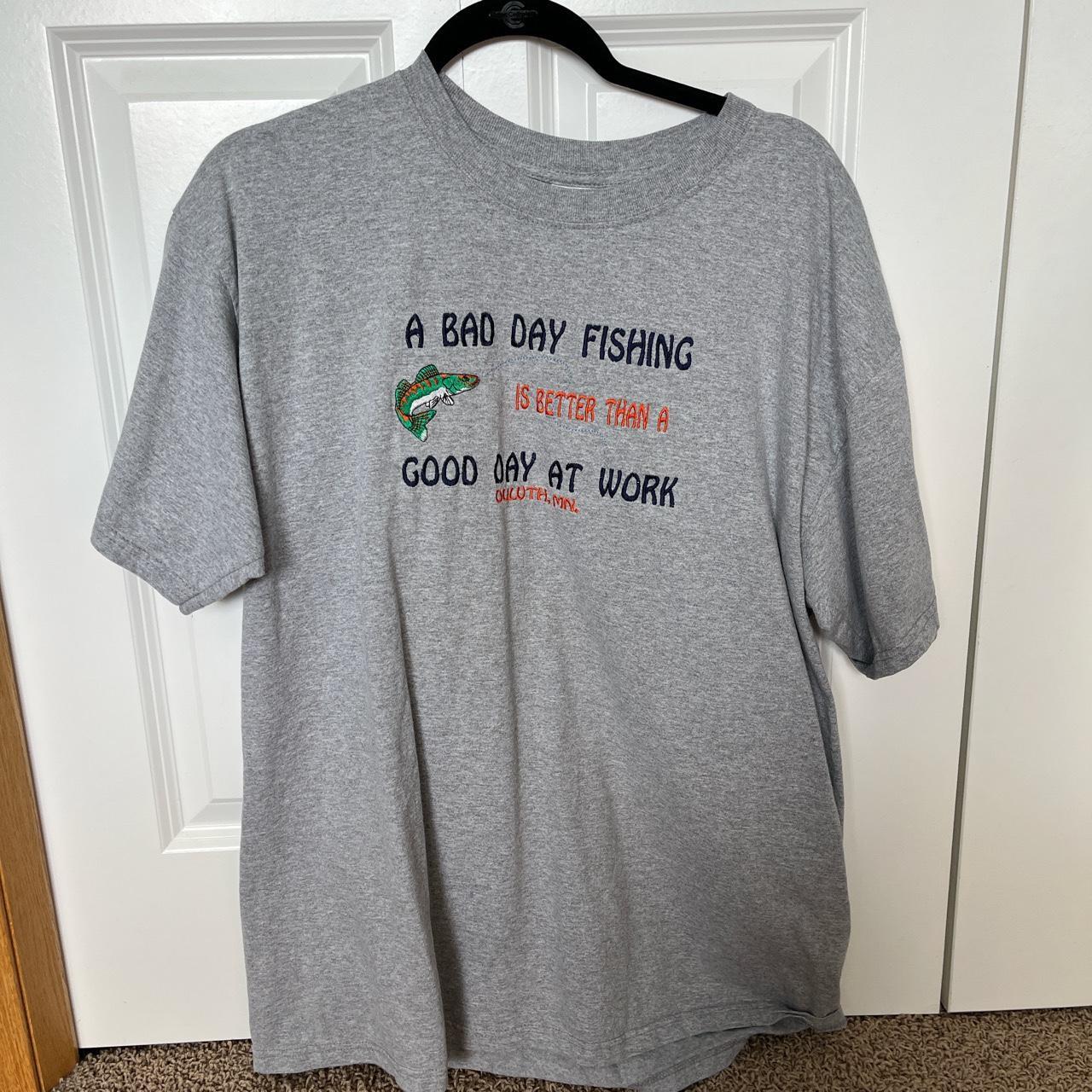 Vintage T-Shirt, XL, Fishing Shirt, Minnesota Vintage - Depop