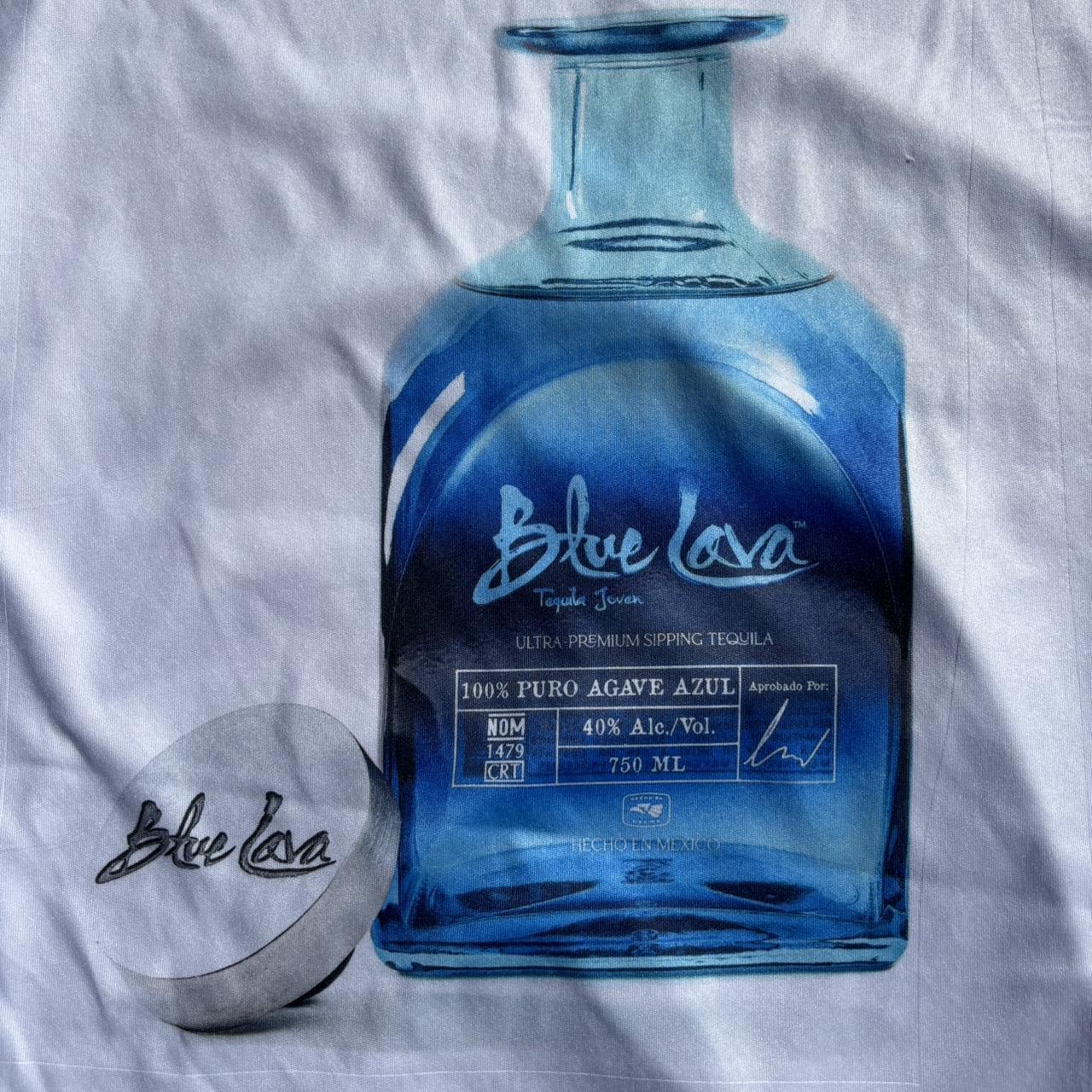 blue lava tequila tshirt made in mexico polyester&hellip; - Depop