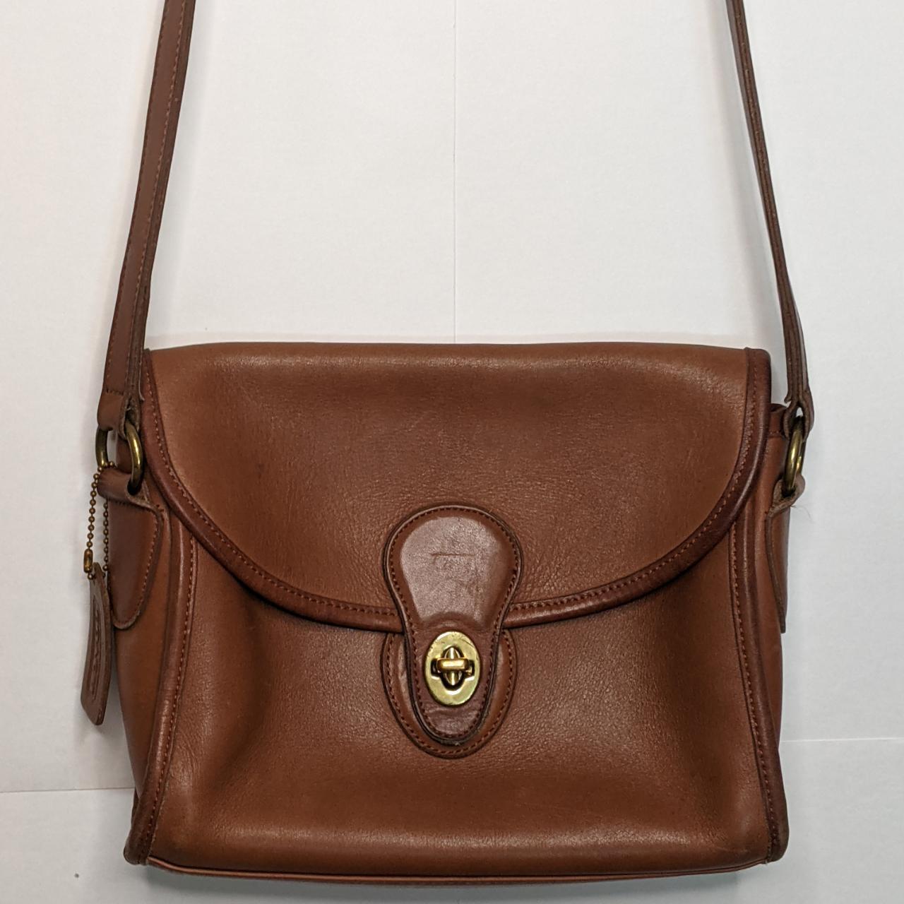 Vintage Coach Devon 9908 Turnkey Brown Leather... Depop
