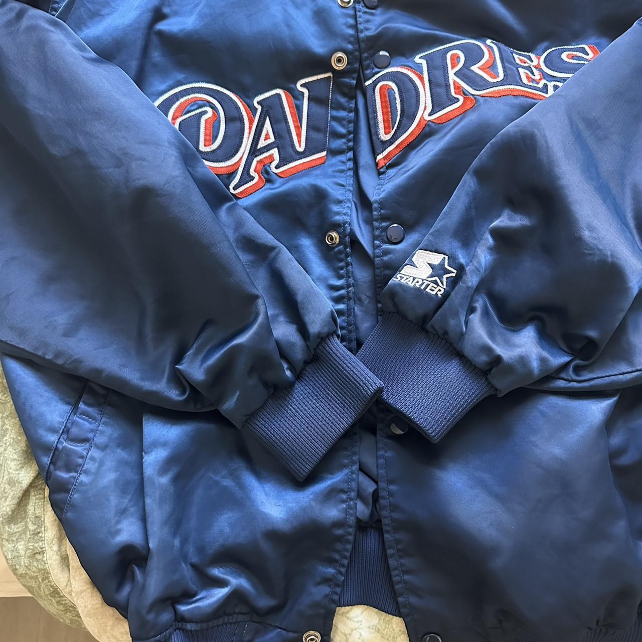 Vintage 1990s san Diego Padres Navy Blue Satin Bomber 