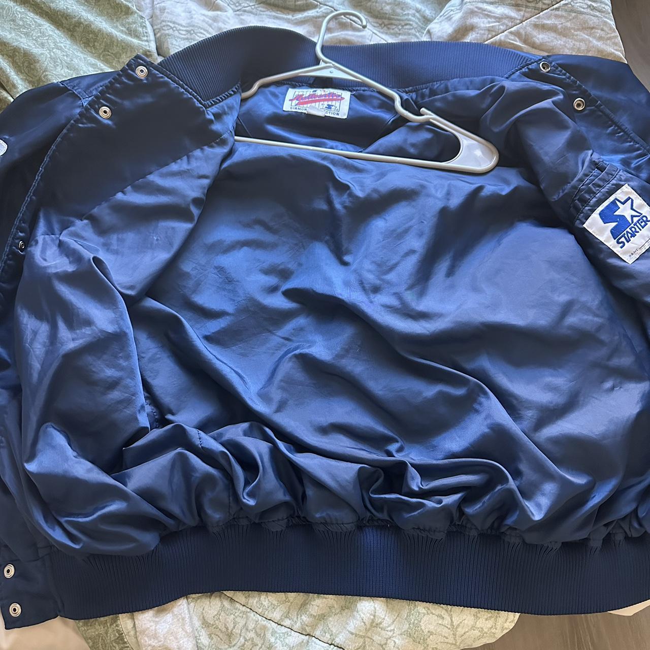 Vintage 1990s san Diego Padres Navy Blue Satin Bomber 