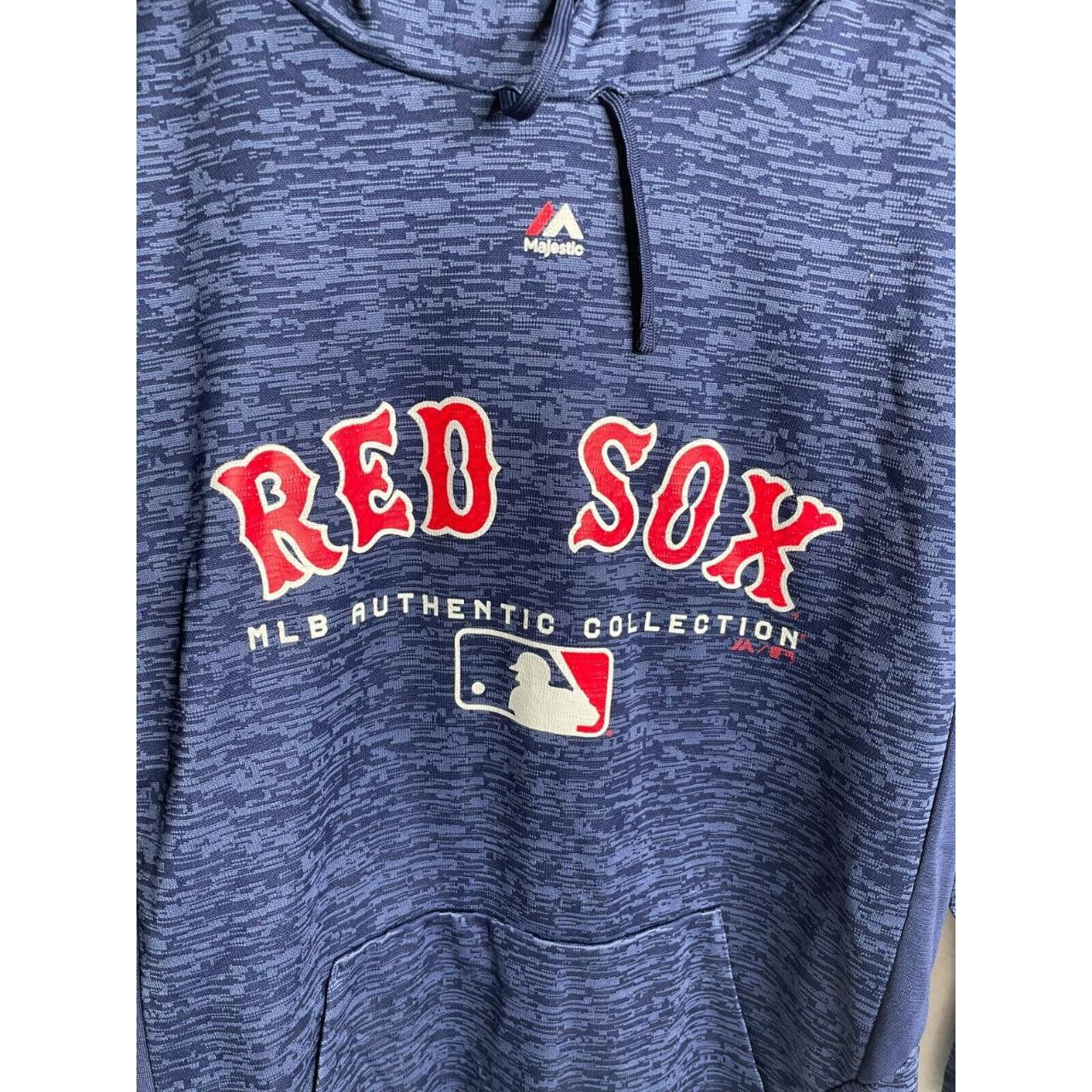 Mlb authentic collection hot sale hoodie red sox