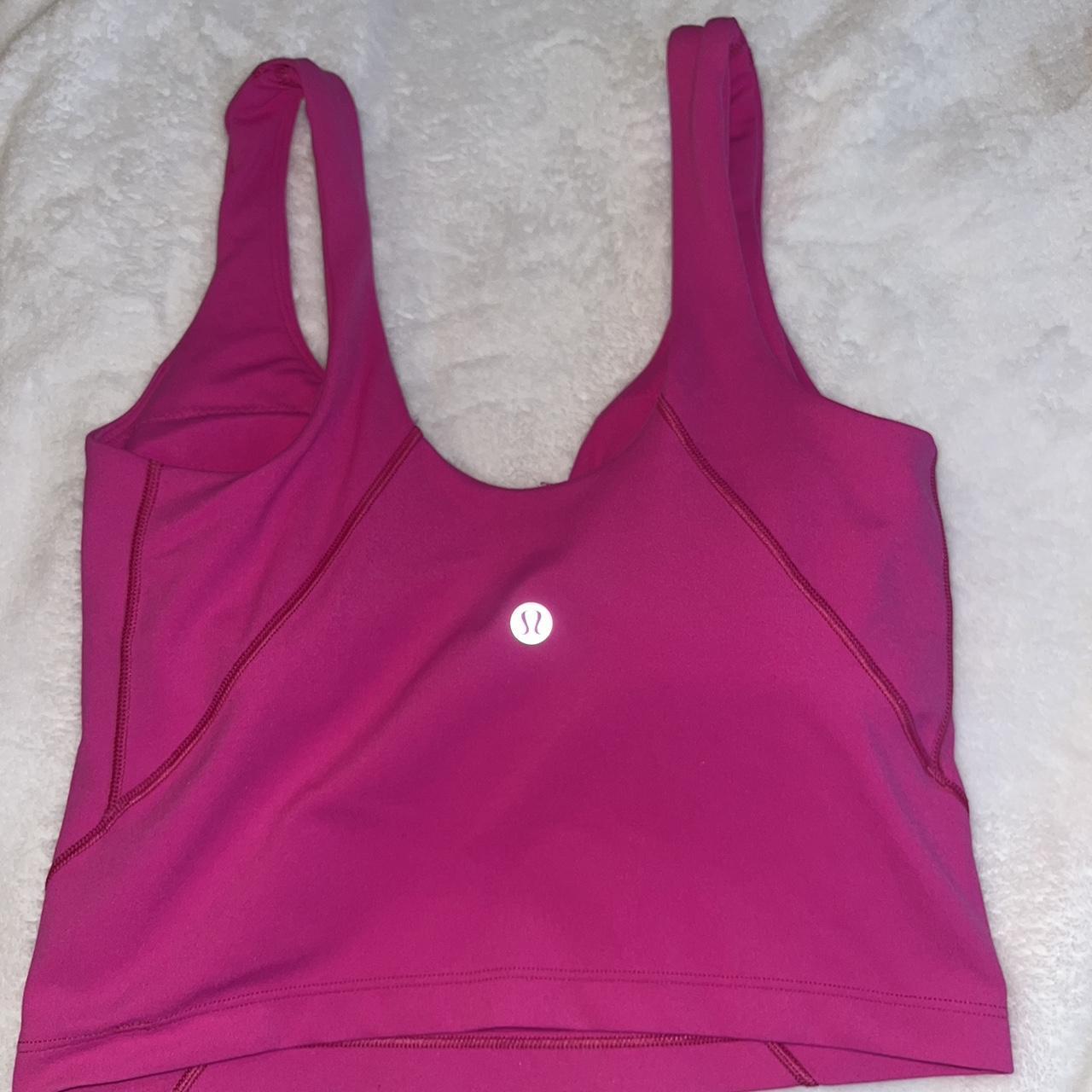 sonic pink align tank size 2. worn a few times and - Depop