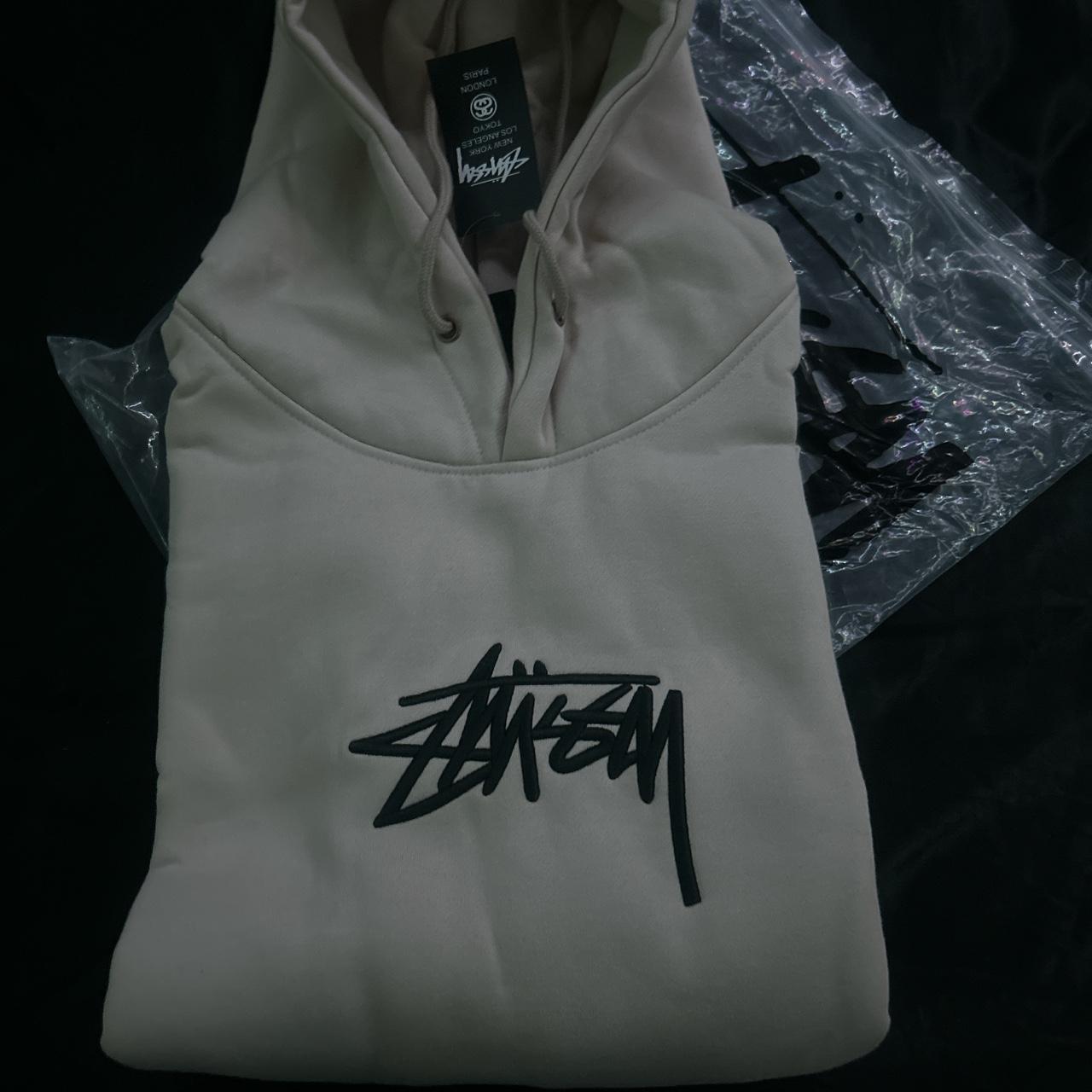 Stussy logo hoodie - Depop