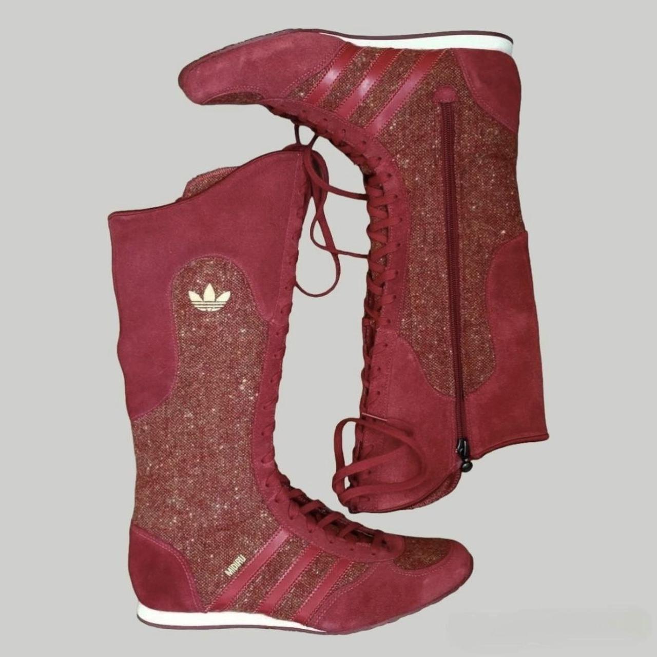 Rare Vintage Adidas Midiru High Boxing Leather Boots Y2K