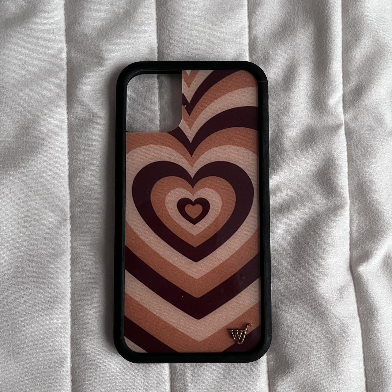 iPhone 11 wildflower latte love brown case