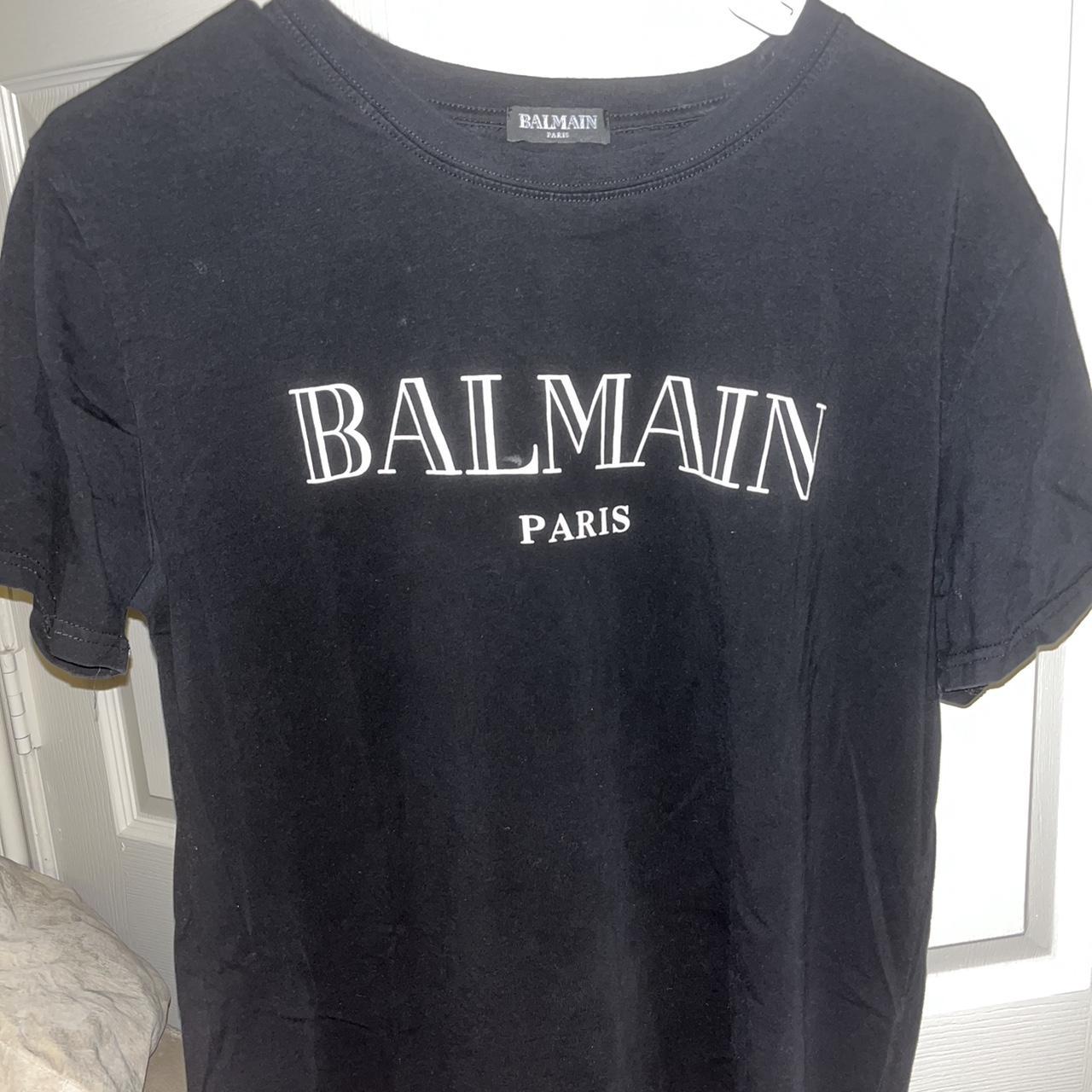 Balmain t shirt size M good condition don’t know it... - Depop