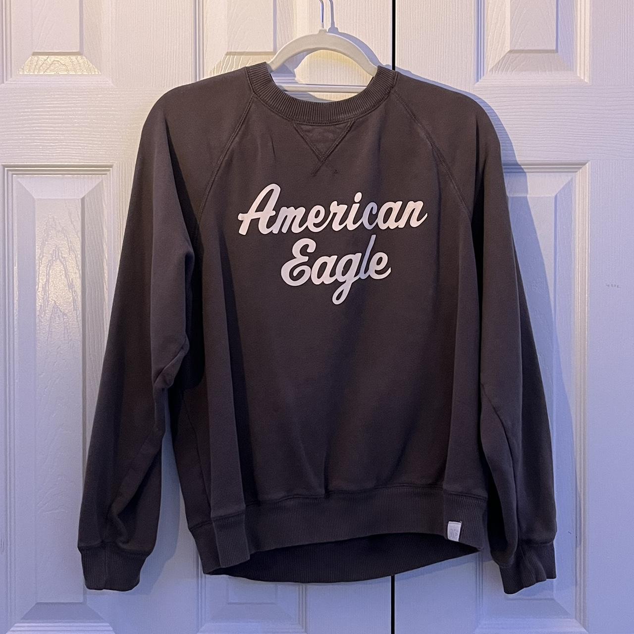 american eagle crewneck size s small light staining... Depop