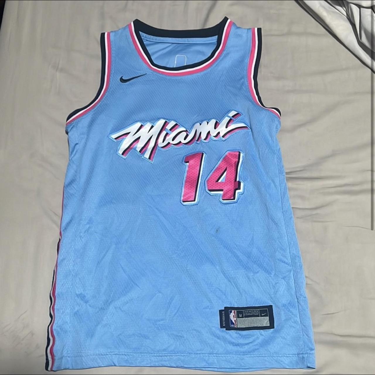 City Edition Blue Tyler Herro 14 Miami Heat - Depop