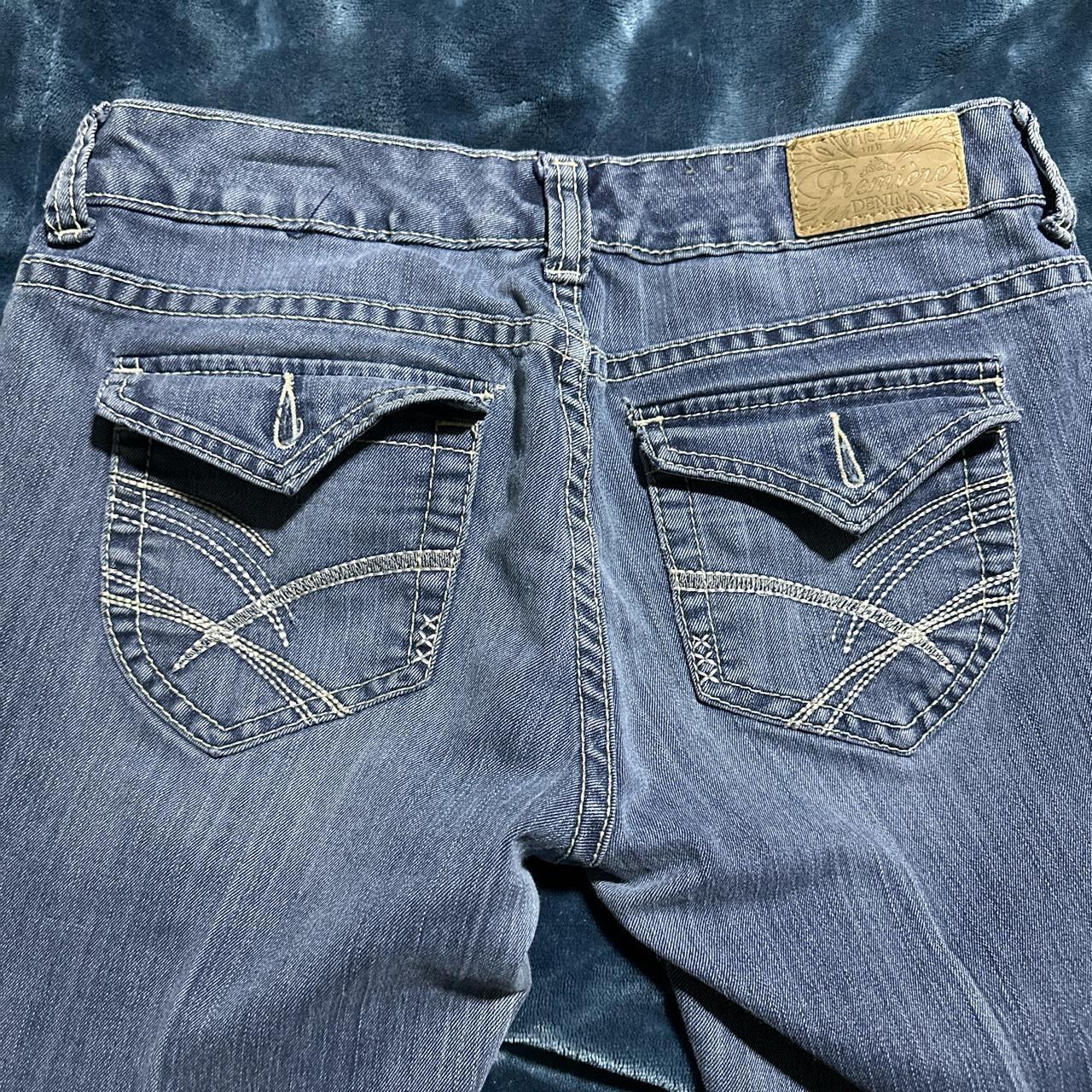 premiere rue 21 curvy jeans, size 5/6 Depop