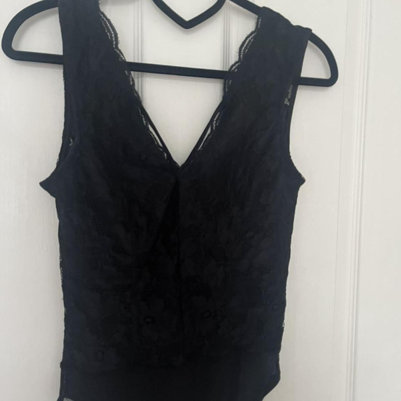 New look black lace bodysuit Immaculate condition,... - Depop