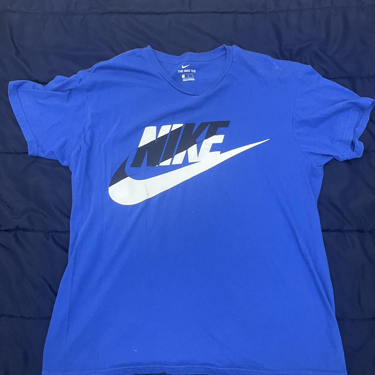 Blue Nike shirt - Depop