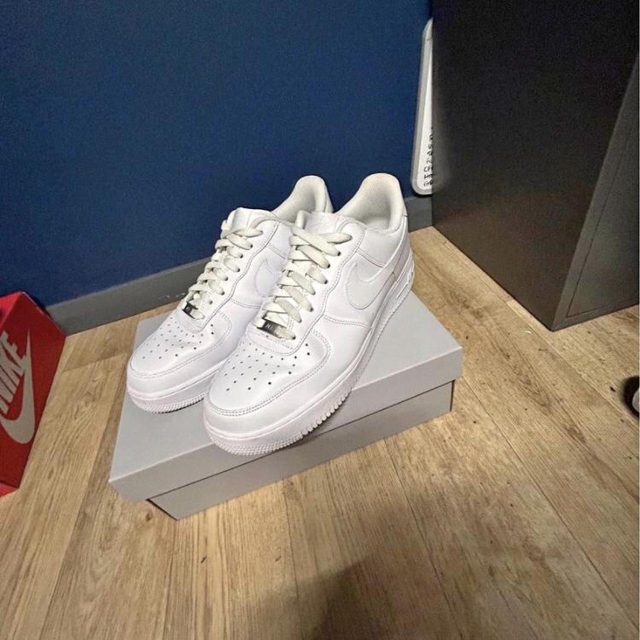 White Airforce 1s Mens SIZE: UK 7 NEGOTIABLE PRICE,... - Depop