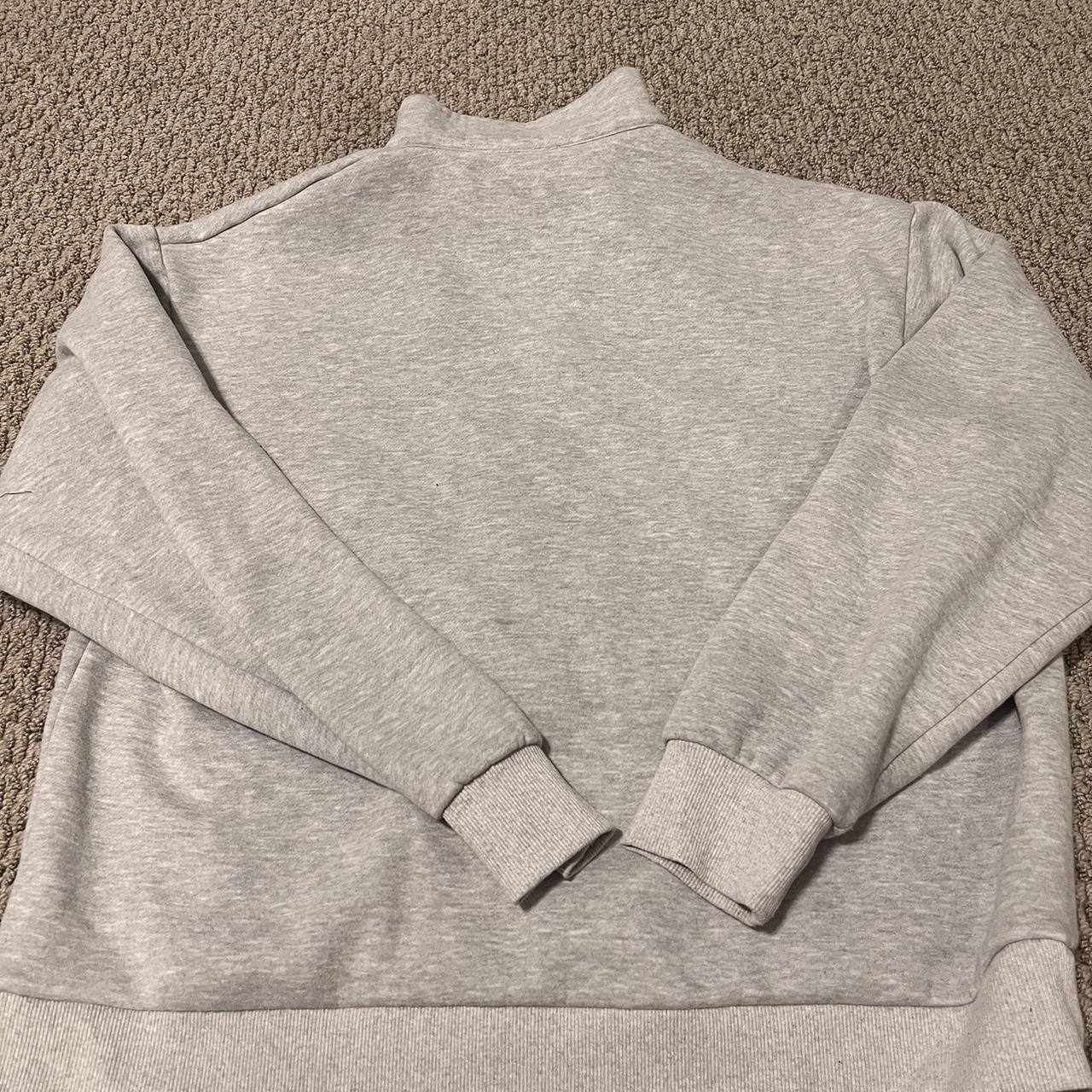 oversized white fox collared sweatshirt soo cute... - Depop