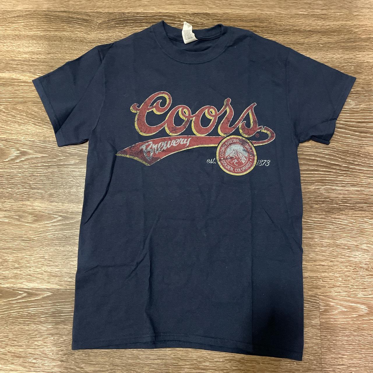 Coors Brewery tee, size S perfect condition - Depop