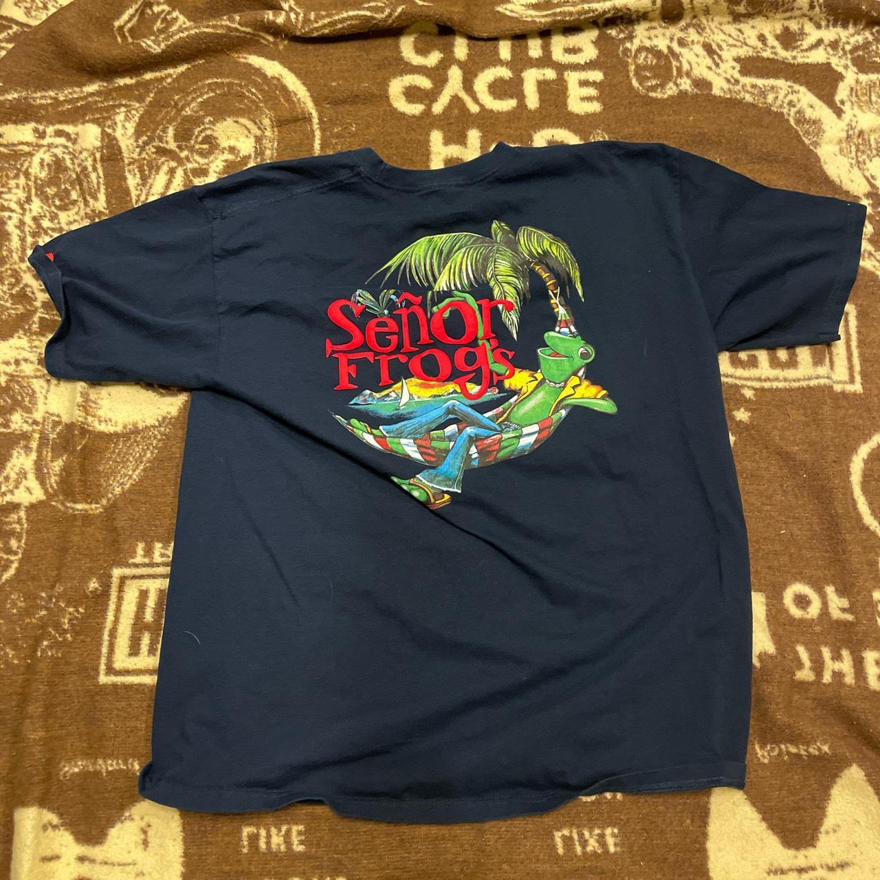 Senor Frogs tee, size XL perfect condition Lint on tee - Depop