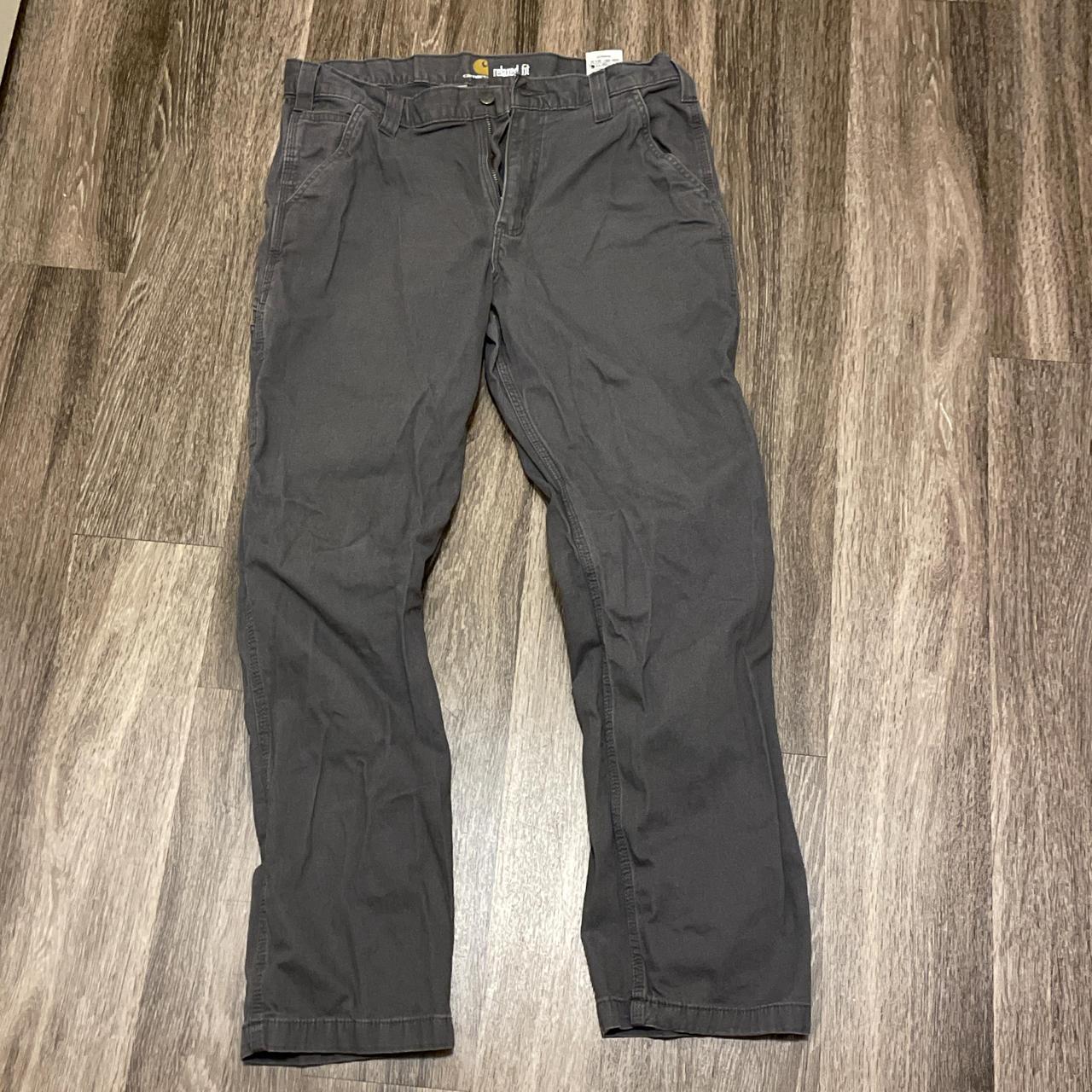 Vintage Bone Grey Carhartt pants, size 36x32 great... - Depop