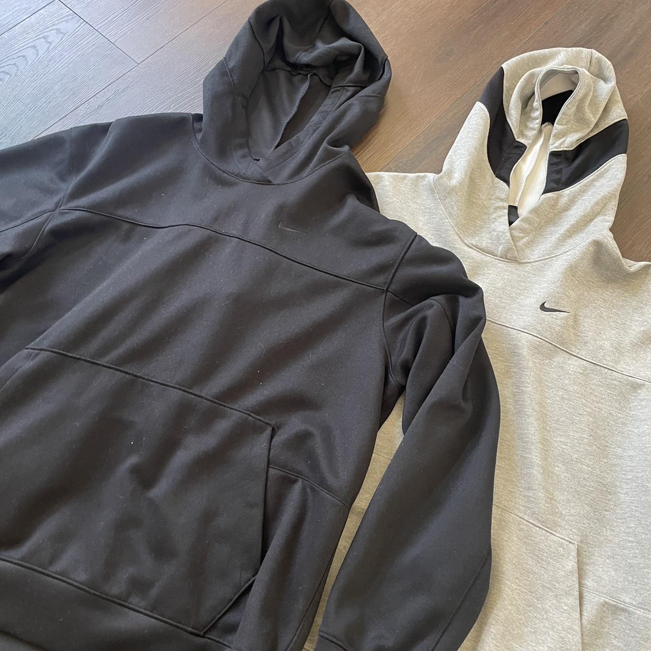 Men s Black and Light Grey Nike Hoodies One for 20. Depop