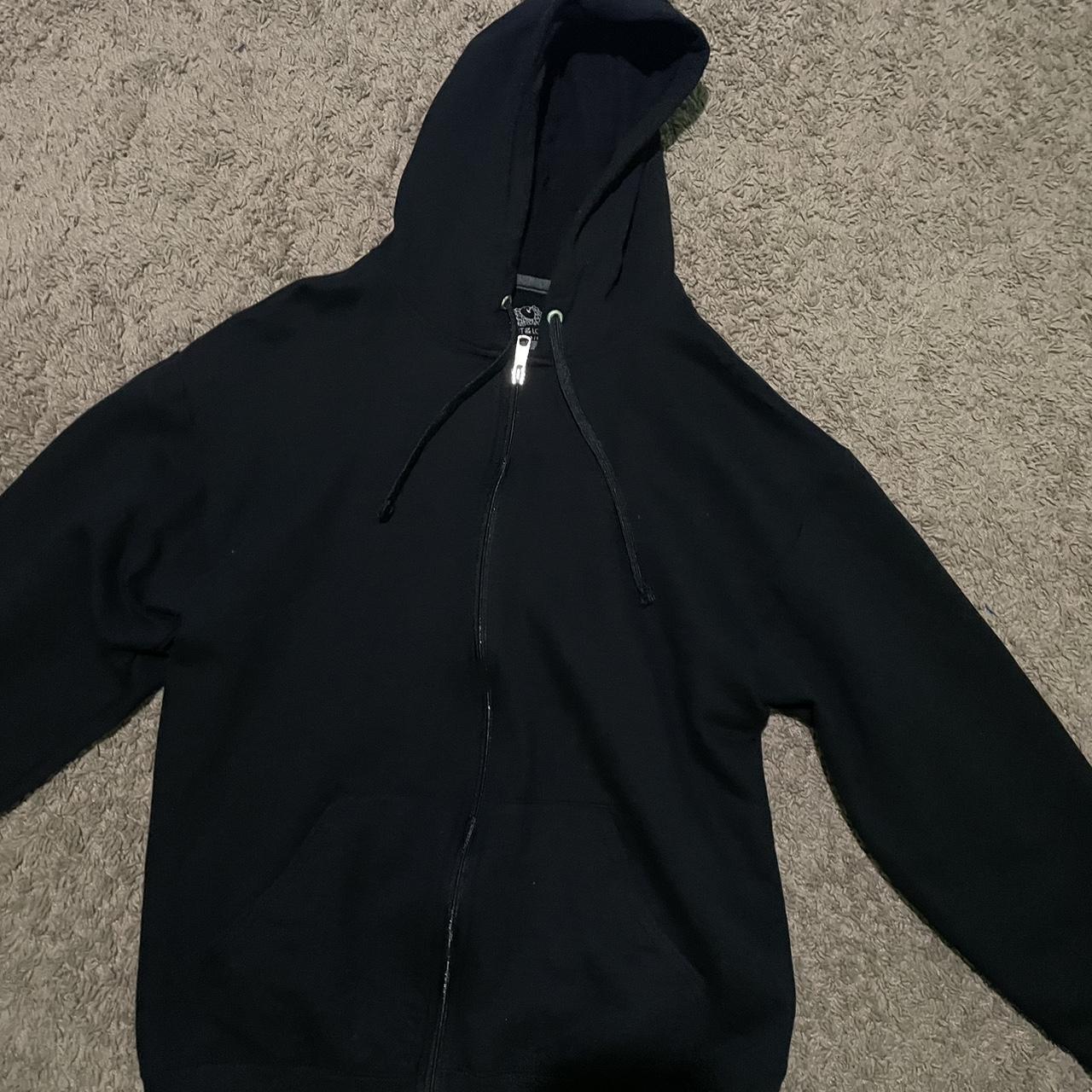 Plain black hoodie fruit of the loom hot sale