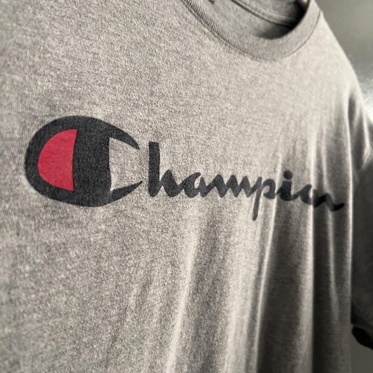 Champion Men's T-Shirt, Cotton Midweight Men's - Depop