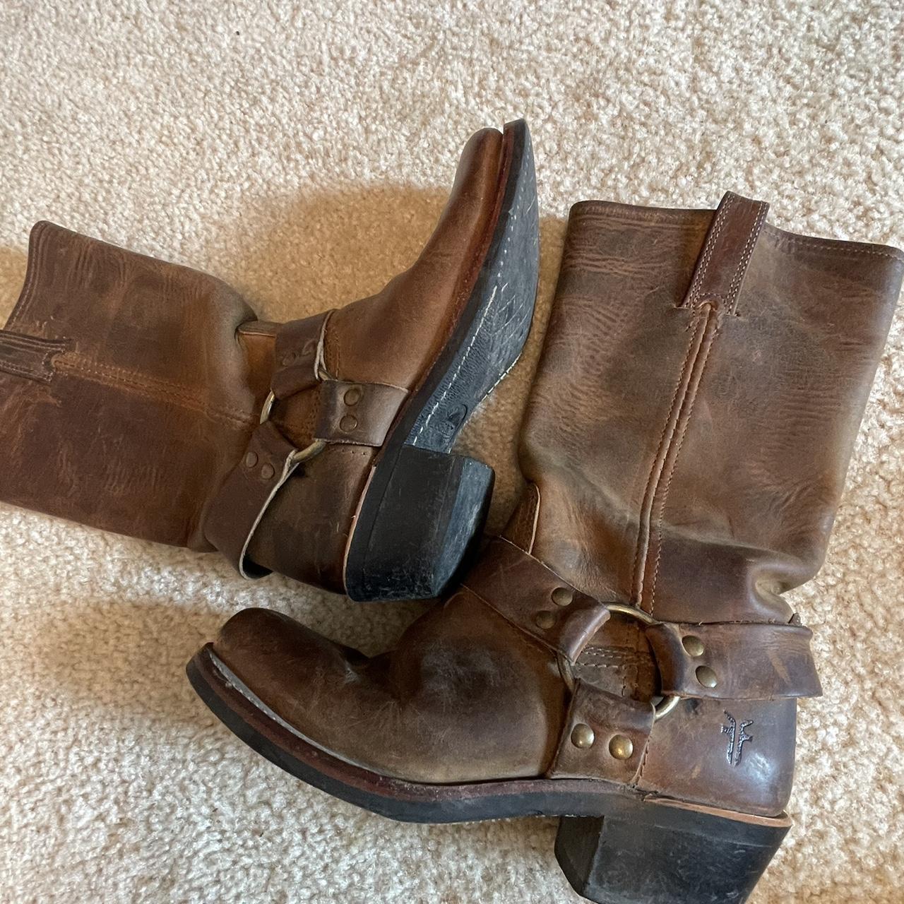 Frye shops Brown 12R Leather Boots 7