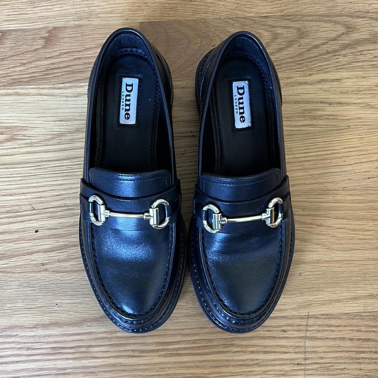 Brand new, unworn Dune London black leather loafers Depop