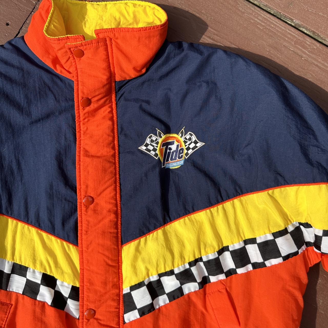 Vintage Swingster Blue Tide Racing 10th Anniversary Puffer Jacket offers Adult SIze XL