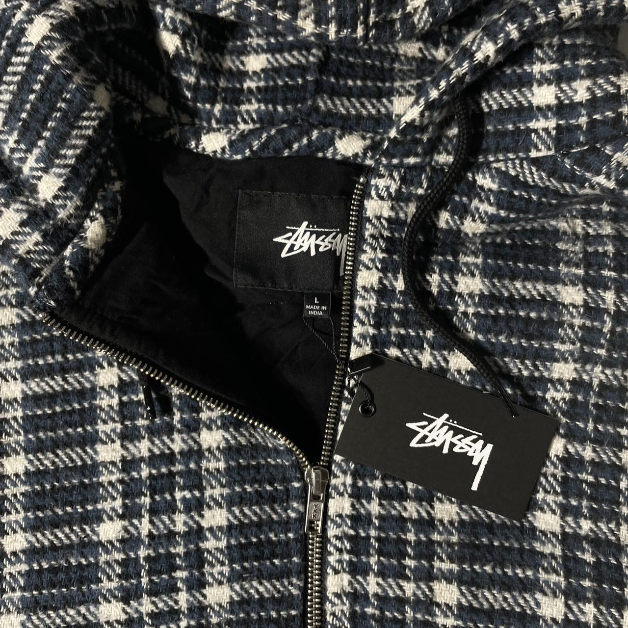 stüssy flannel work jacket | Depop