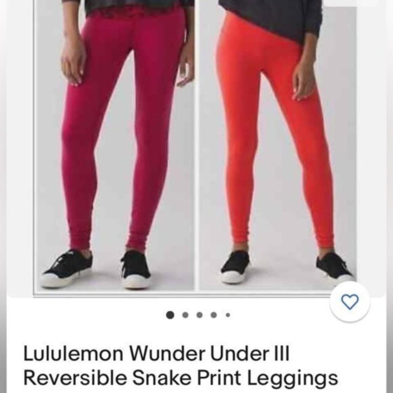 Lululemon Wunder Under Snakeskin pant. Lululemon - Depop