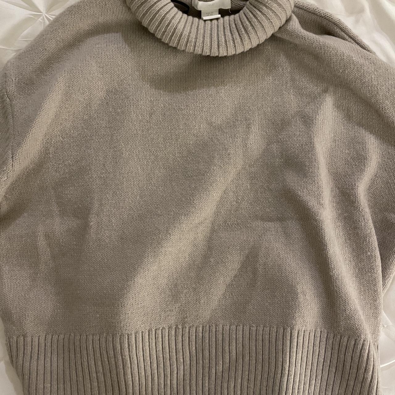 H&M light Brown/grey turtle neck sweater. This... - Depop