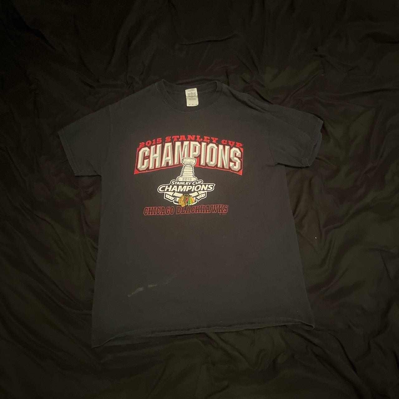 2015 Stanley cup champions Chicago Blackhawks size:... - Depop