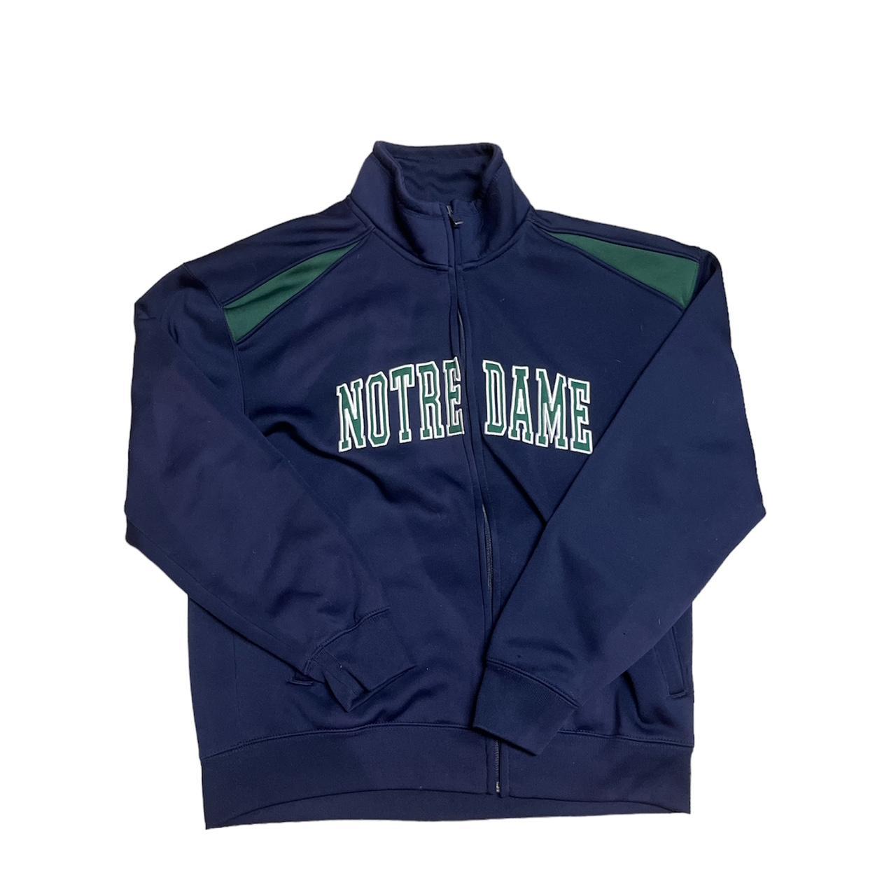 cool Notre Dame zip up size small sizeS stitched Depop
