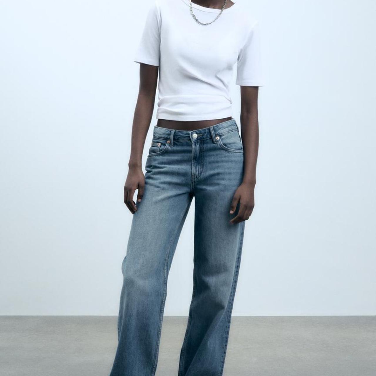 🤍 Zara womens TRF boyfriend low-rise jeans, 🤍 Size