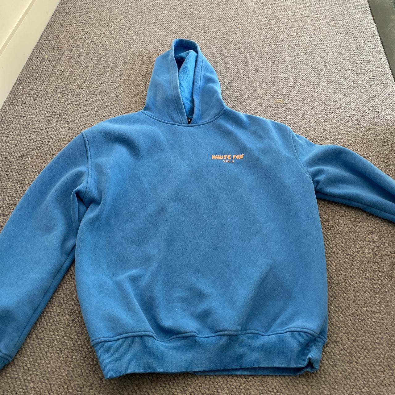 White fox hoodie worn quite a bit but no... - Depop