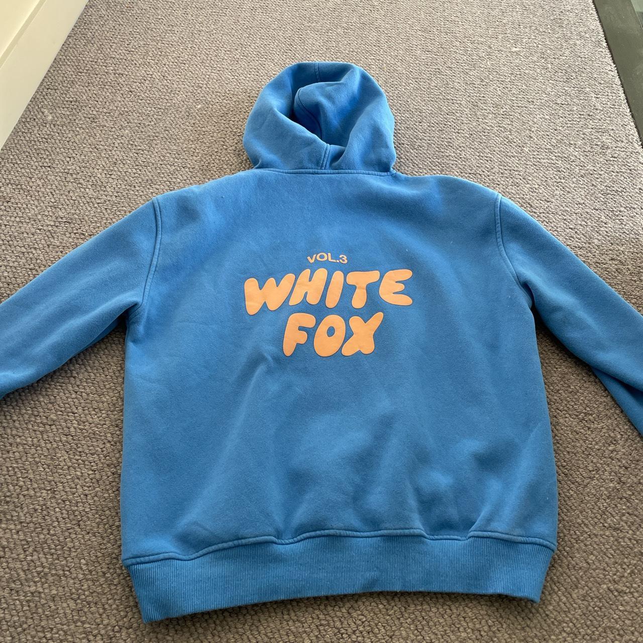 White fox hoodie worn quite a bit but no... Depop