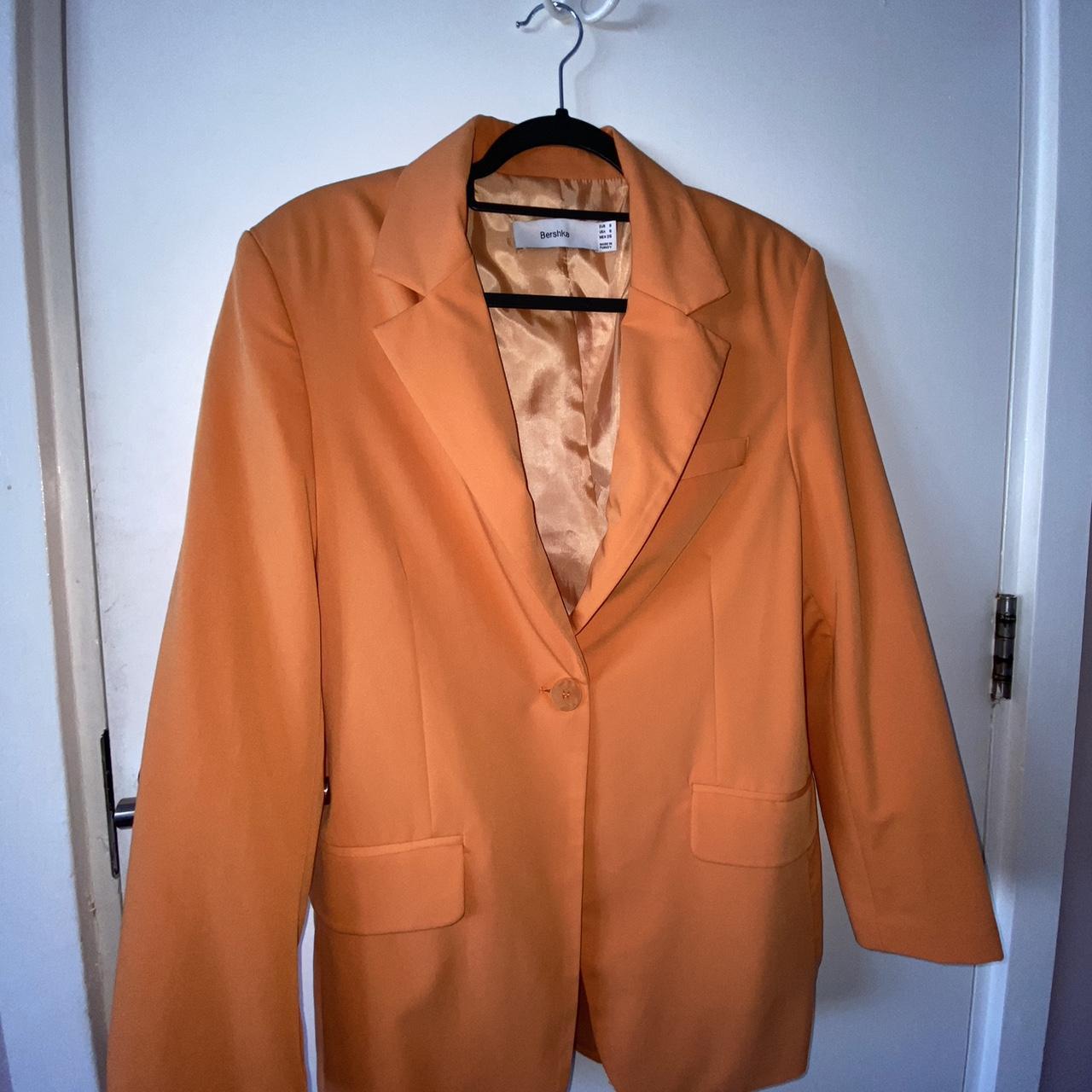 Orange blazer size small orangeblazer Depop