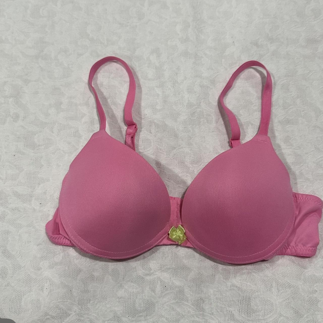 Red Victoria Secret Pink's bra. Size 34A Used but - Depop