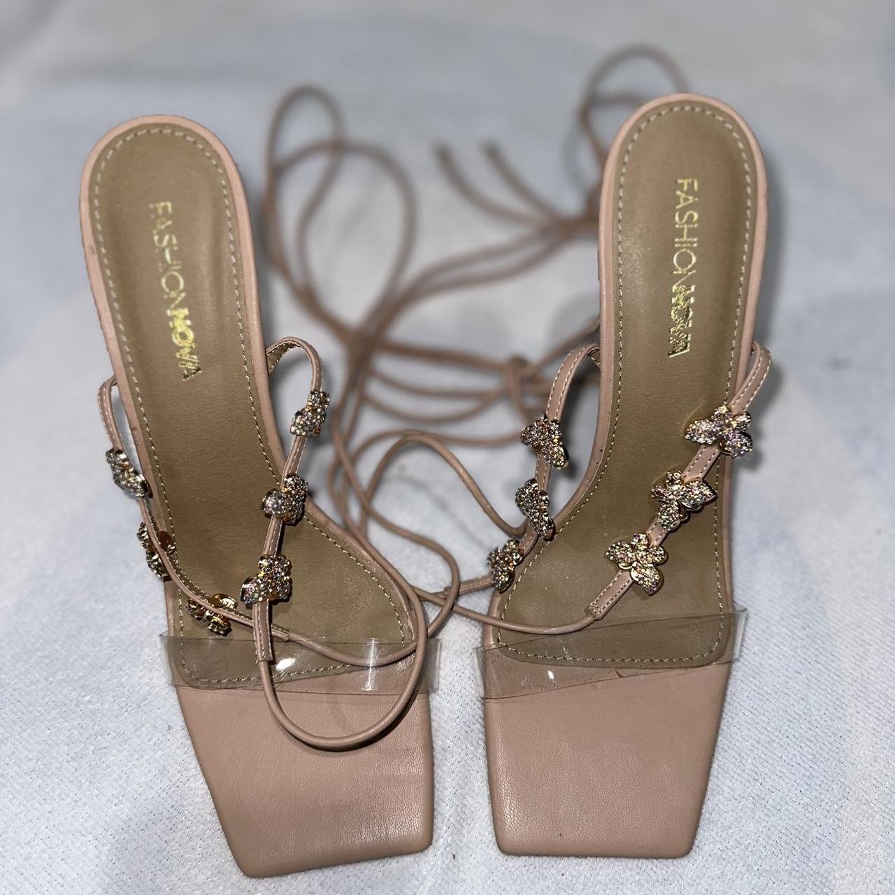 FASHION NOVA Butterfly Baby Heels They look new,... Depop