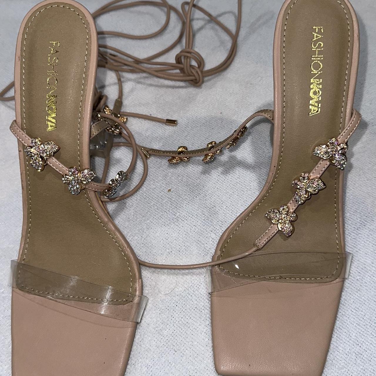 FASHION NOVA Butterfly Baby Heels They look new,... Depop